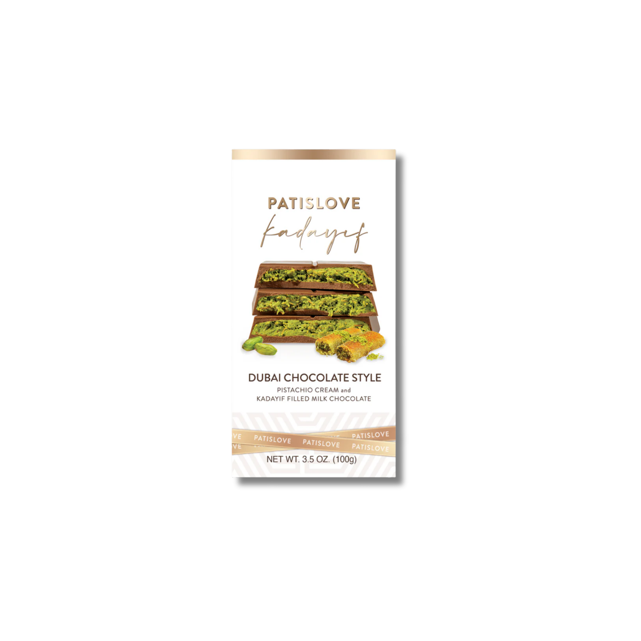 Pistachio Crunch Bar – Dubai Style, 100G