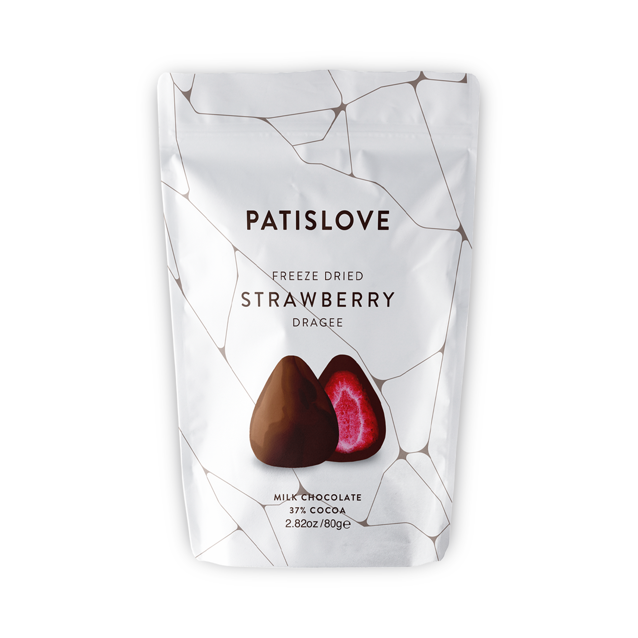 Freeze Dried Milk Chocolate Strawberry Dragee