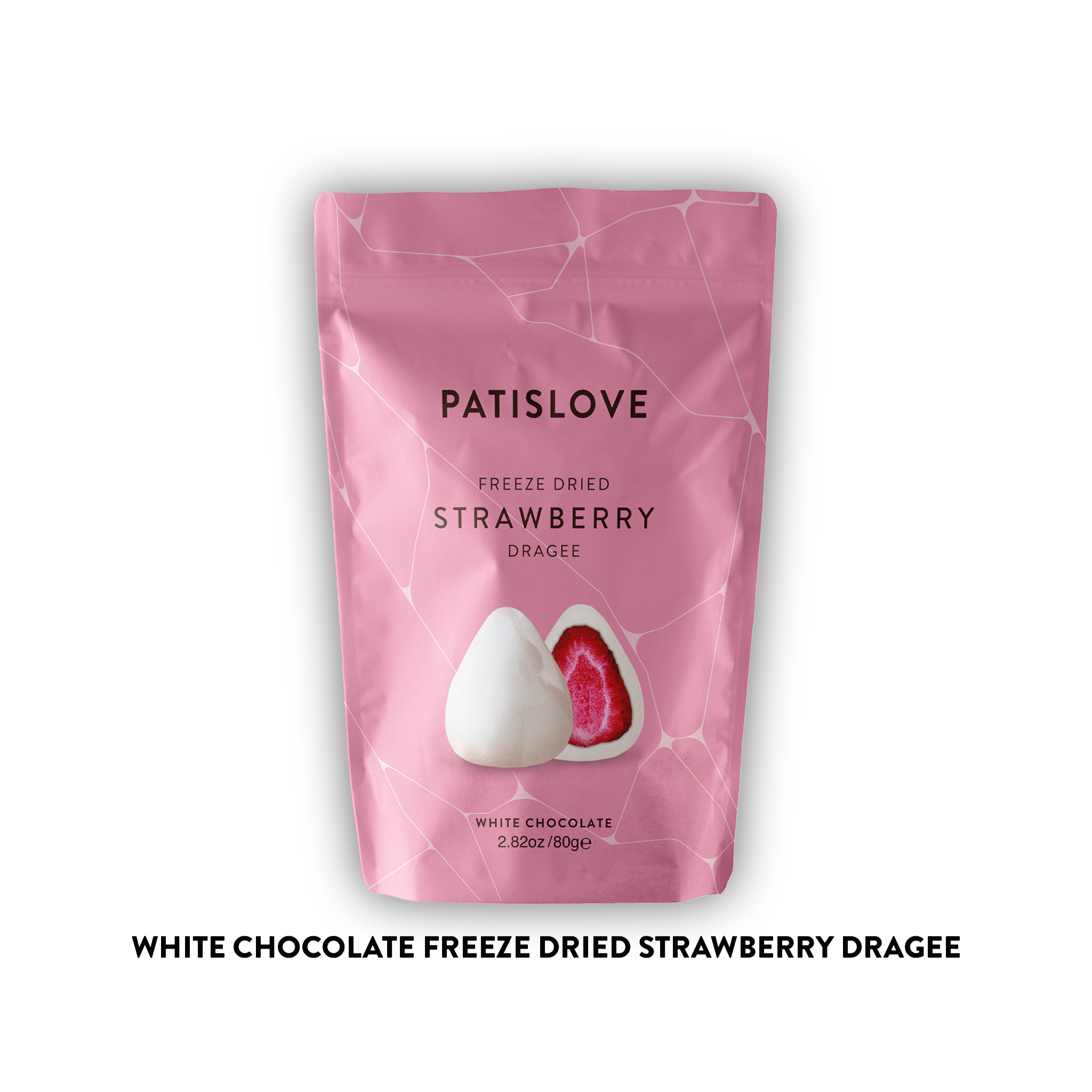 Freeze Dried White Chocolate Strawberry Dragee