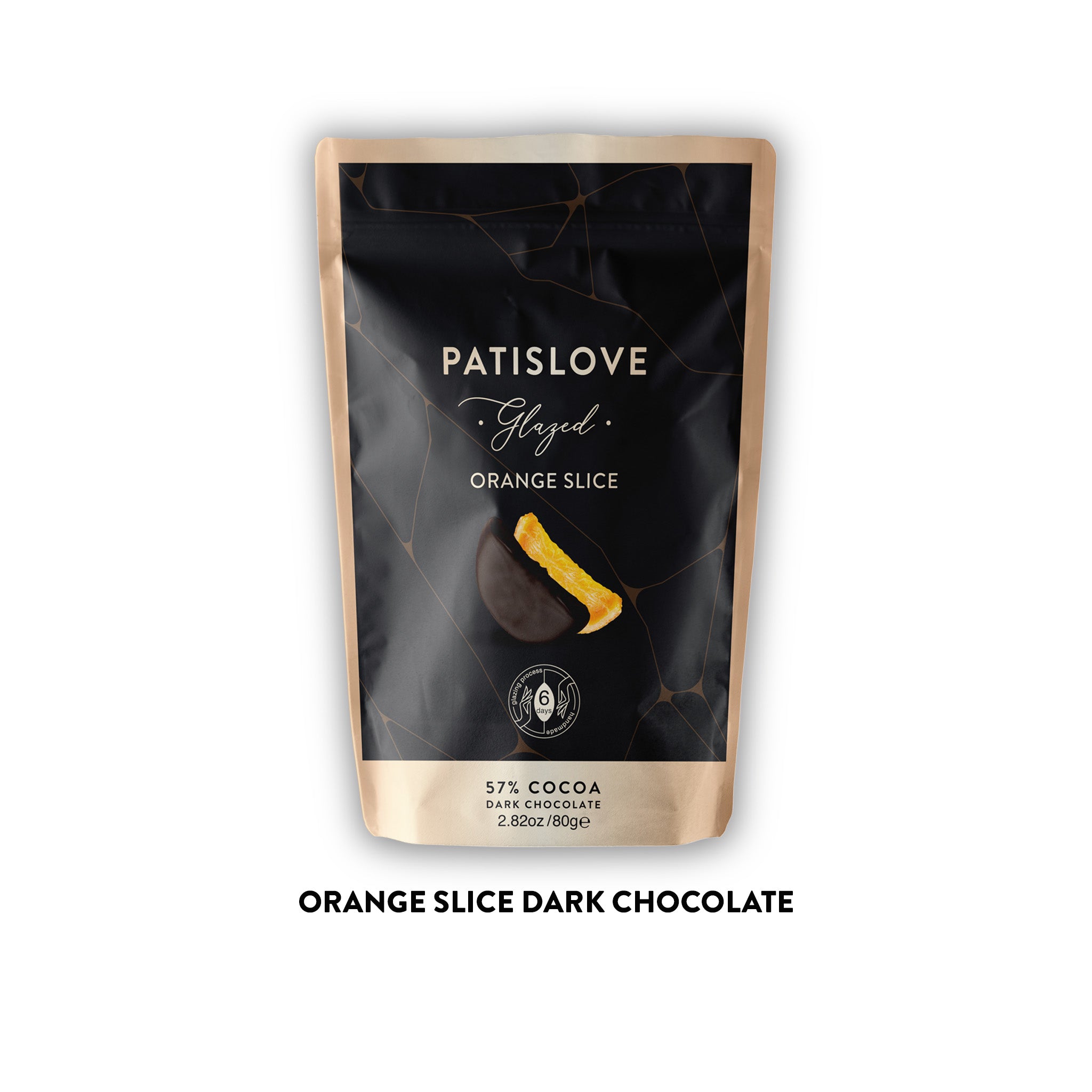 Glazed Full Covered Dark Chocolate Orange Slice