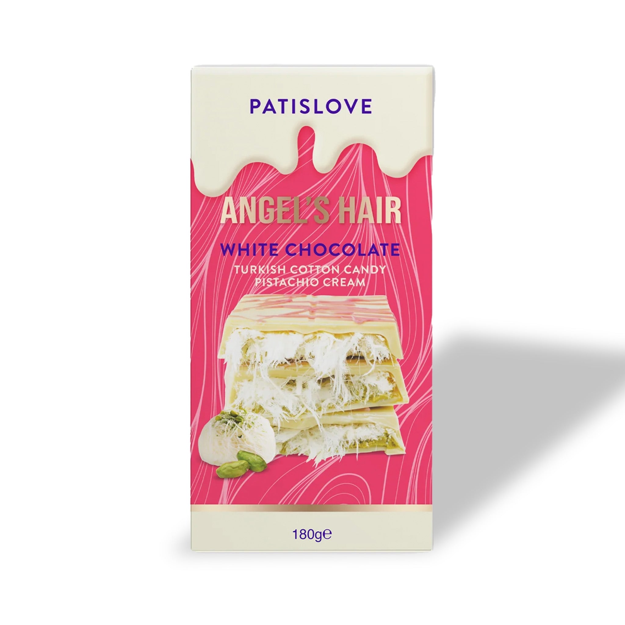 Angel’s Hair White Chocolate Turkish Cotton Candy Pistachio Cream, 180g