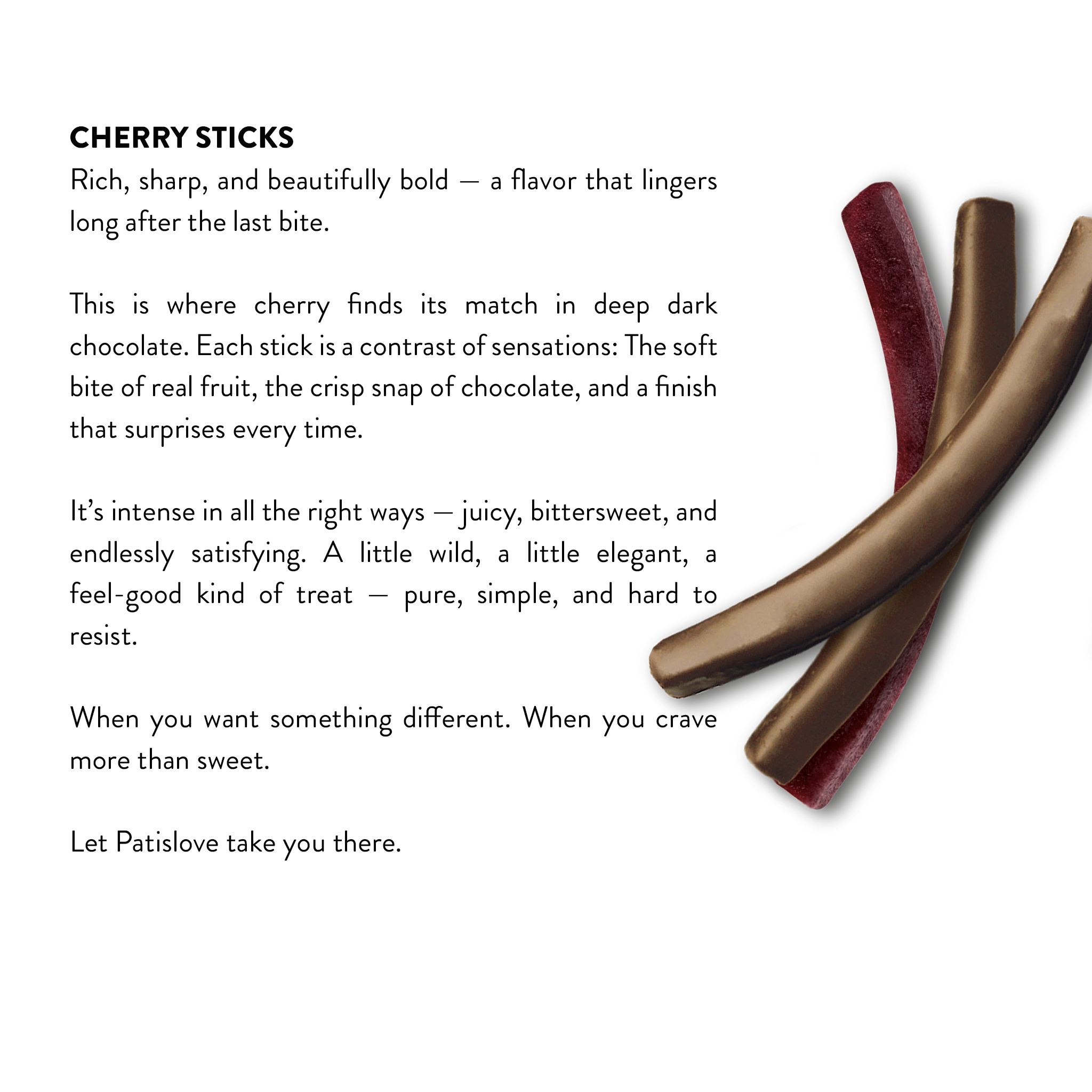 Dark Chocolate Cherry Stick