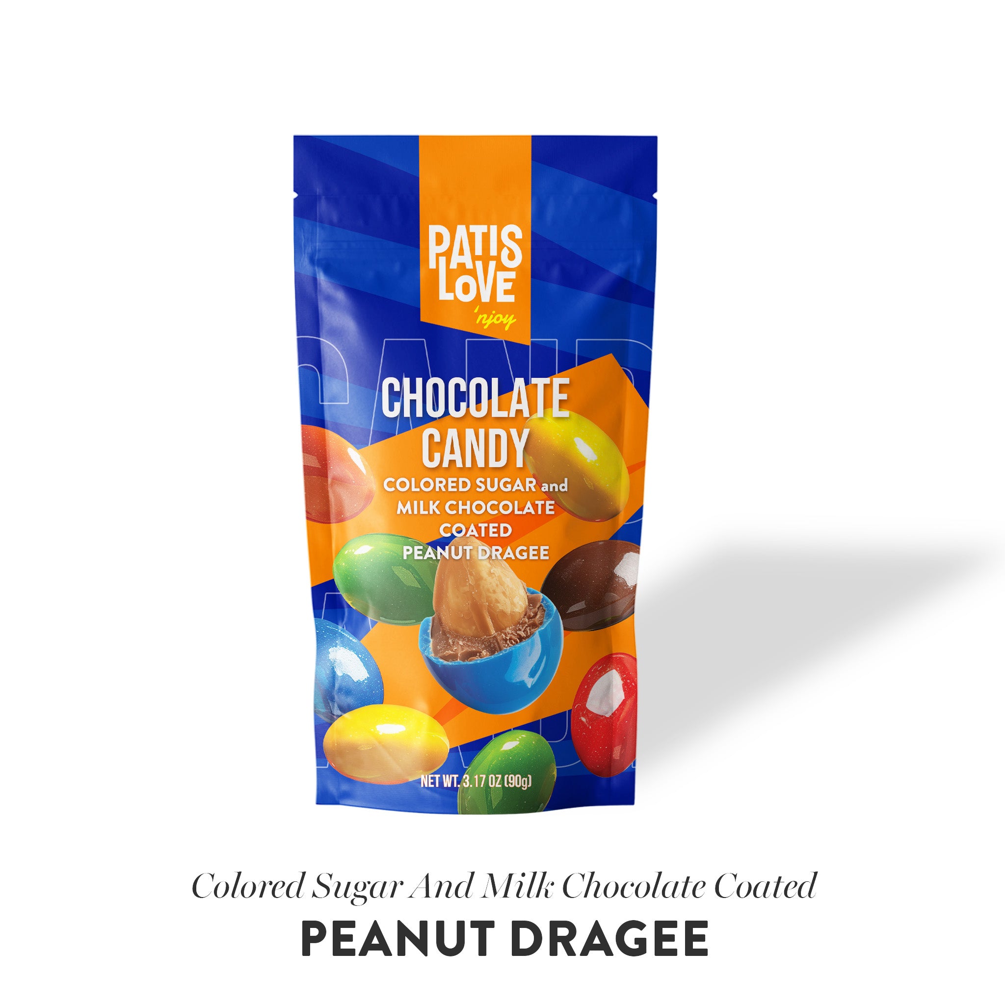 Patislove Peanut Dragee – Milk Chocolate & Sugar Coated