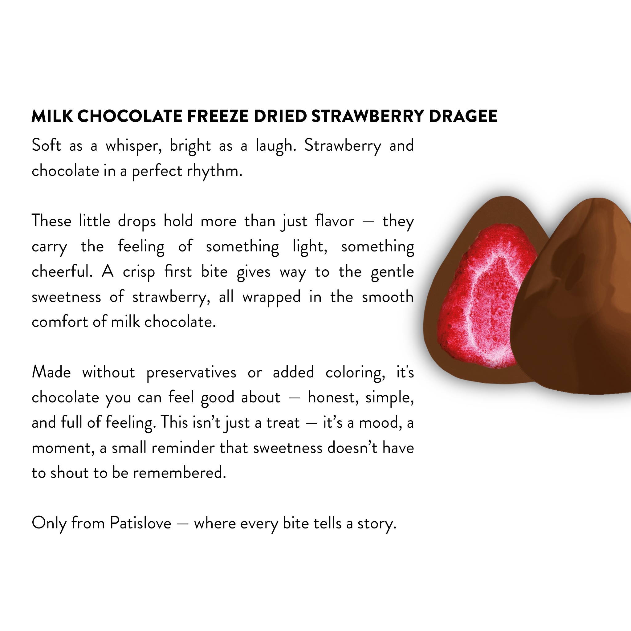 Freeze Dried Milk Chocolate Strawberry Dragee