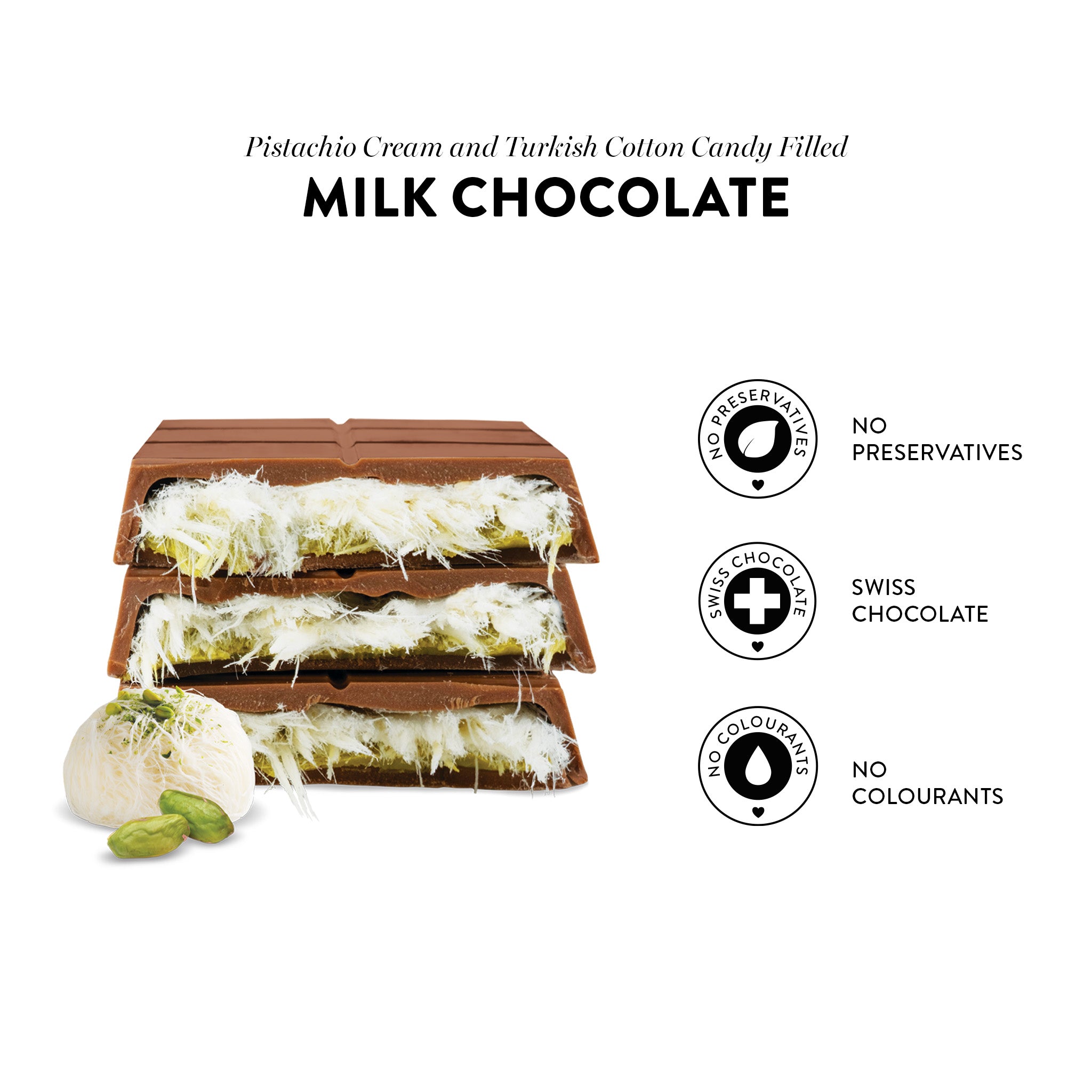Angel’s Hair Milk Chocolate Turkish Cotton Candy Pistachio Cream